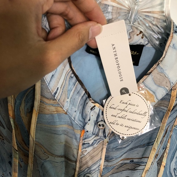 Geisha Designs Anthropologie Portia Marble blouse - Picture 8 of 12